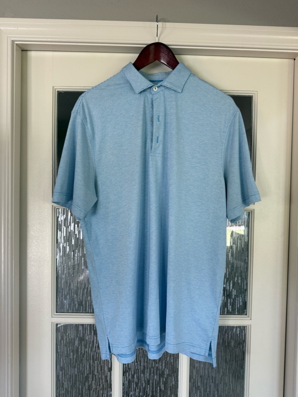 johnnie-O Sky Blue Short-Sleeve Polo